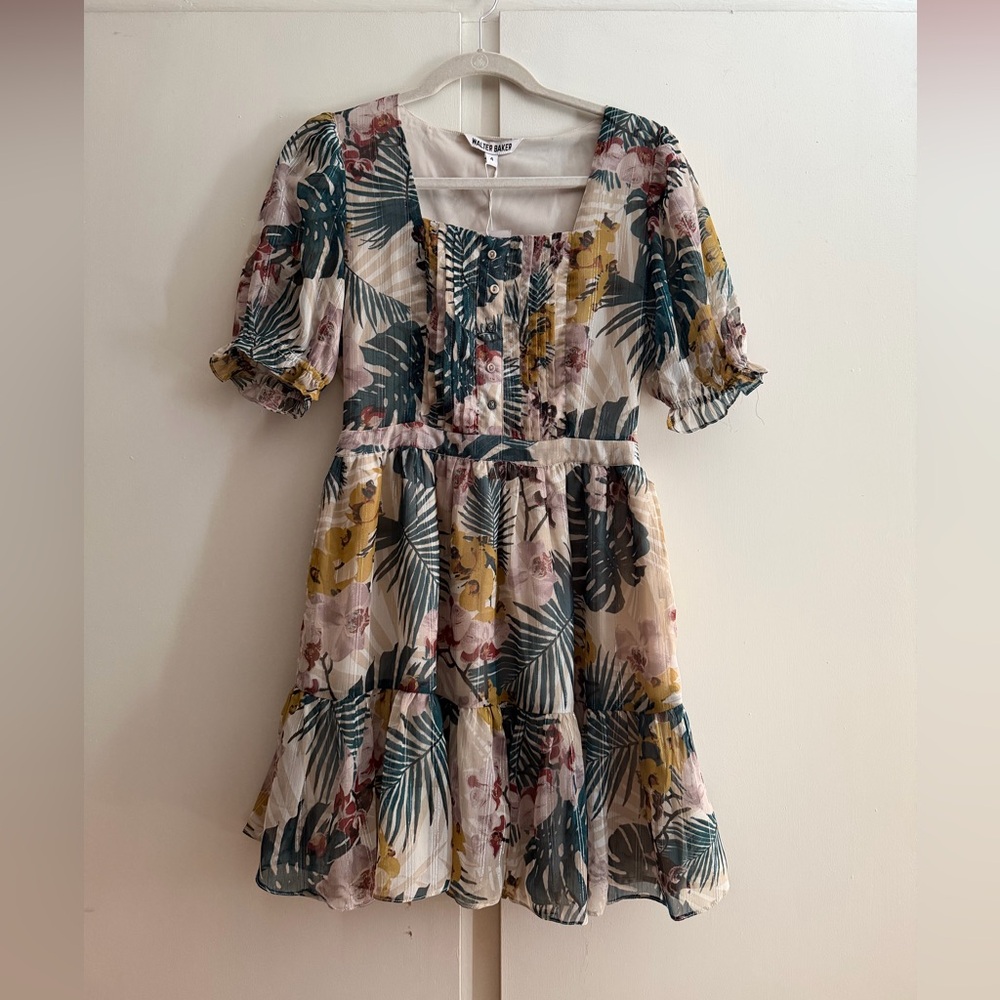 Walter Baker Liza Floral Short Dress Size 4 NWT